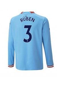 Manchester City Ruben Dias #3 Voetbaltruitje Thuis tenue 2022-23 Lange Mouw